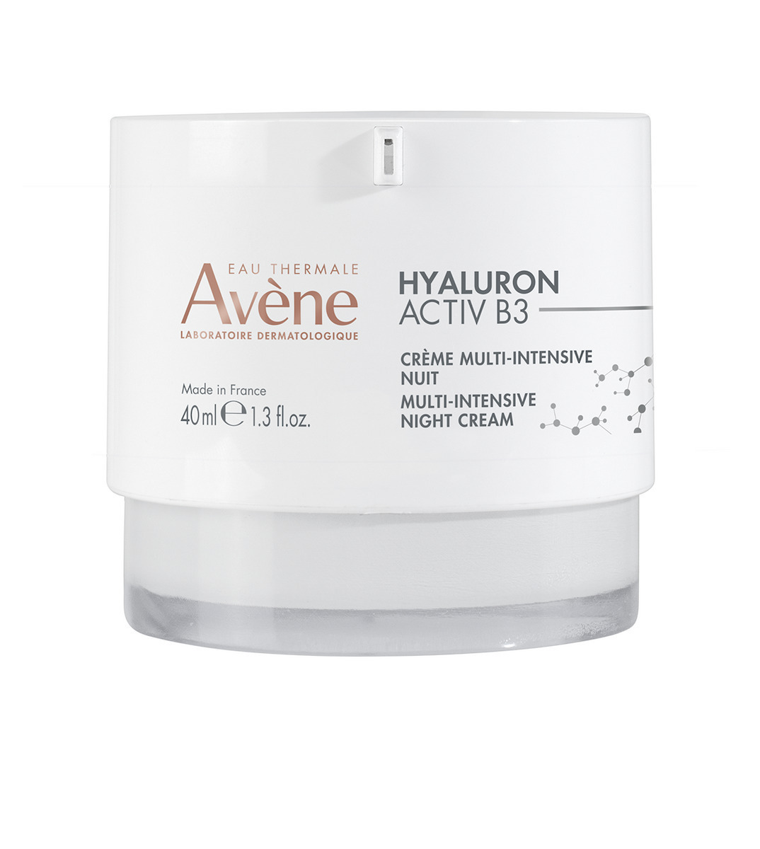Eau Thermale Avène Hyaluron Activ B3 Κρέμα Προσώπου Νυκτός για Ενυδάτωση & Αντιγήρανση με Υαλουρονικό Οξύ & Νιασιναμίδη 40ml