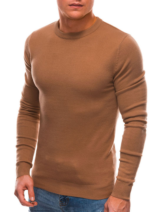 Edoti Men's Long Sleeve Sweater Brown