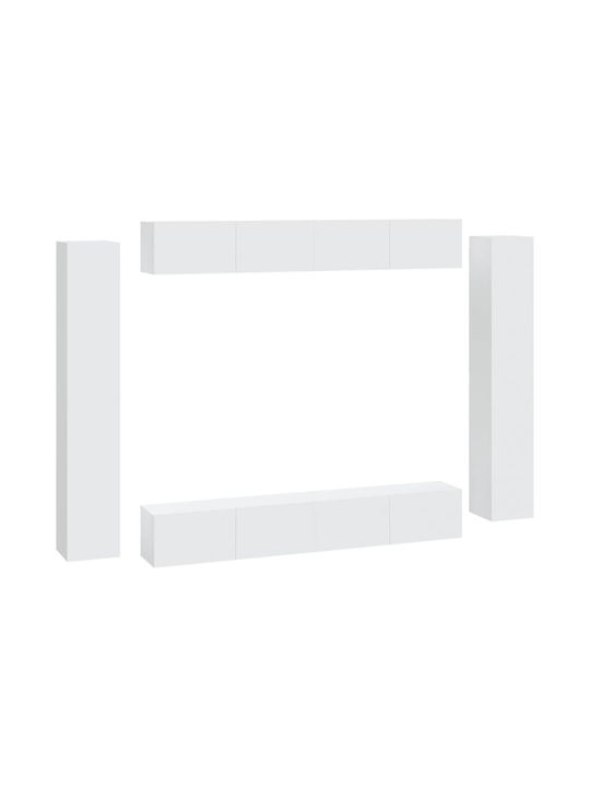 Living Room TV Unit White L100xW30xH30cm