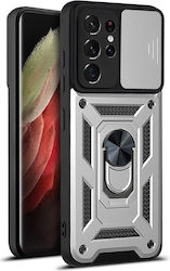Bodycell Armor Slide Back Cover Πλαστικό Ασημί ...