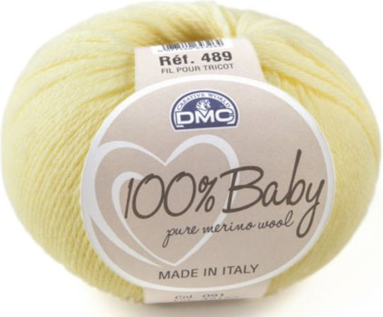 DMC Baby Wolle 091 Helles Gelb 225m 50g
