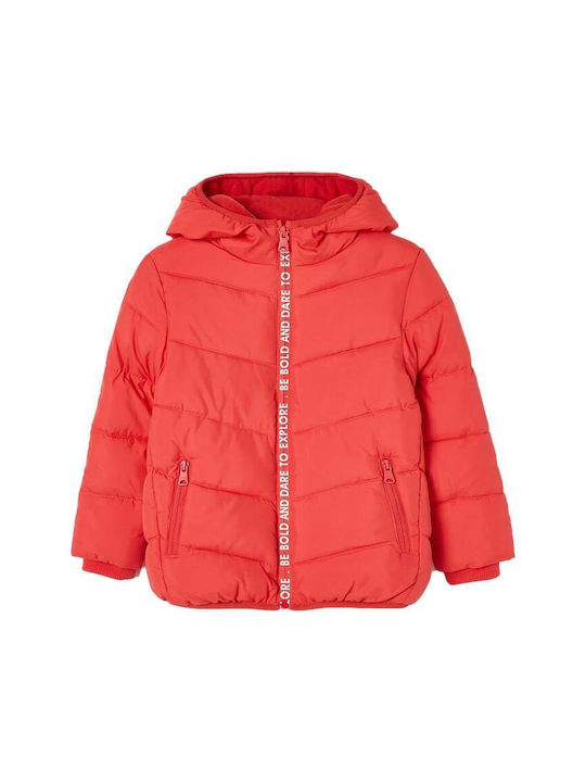 Zippy Kids Quilted Jacket short Hooded Orange