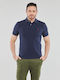 Ralph Lauren Men's Short Sleeve T-shirt Turtleneck Navy Blue