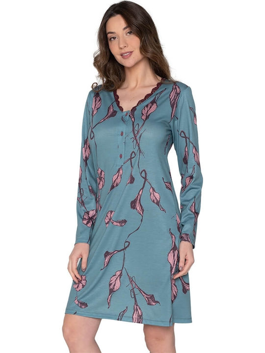 Jeanette Women's Nightdress Ciel
