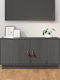vidaXL TV-Ständer aus Massivholz Grau M80xT34xH40cm