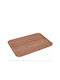 Holz Rechteckig Serviertablett mit Griffen in Braun Farbe 33x23x1.5cm 1Stück
