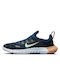 Nike Free Run 5.0 Γυναικεία Αθλητικά Παπούτσια Running Valerian Blue / Mint Foam / Orange Trance