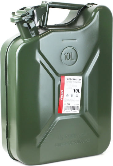 AMiO Canistră De Combustibil Cu Două Locuri Metalică 10lt Verde