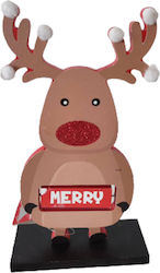 XMASfest Christmas Wood Reindeer Figure 21x13x13cm