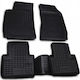 Novline Set of Front and Rear Mats 4pcs Tray Type for Land Rover Discovery 2009+ Black