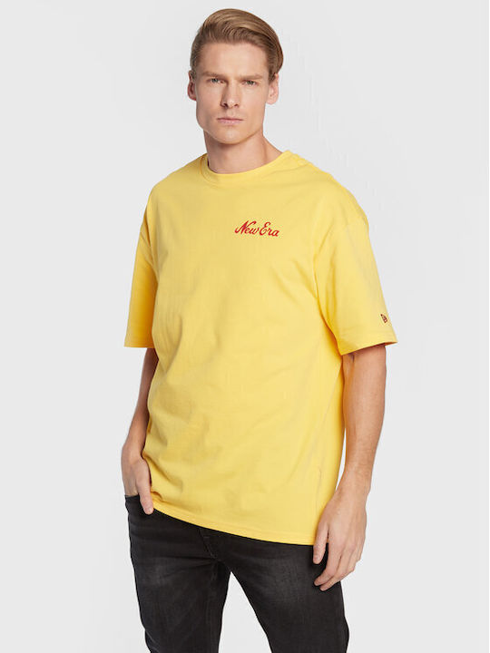New Era Food Graphic Ανδρικό T-shirt Κίτρινο με Στάμπα