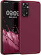 KWmobile Rubber Back Cover Silicon Roșu tawny (...