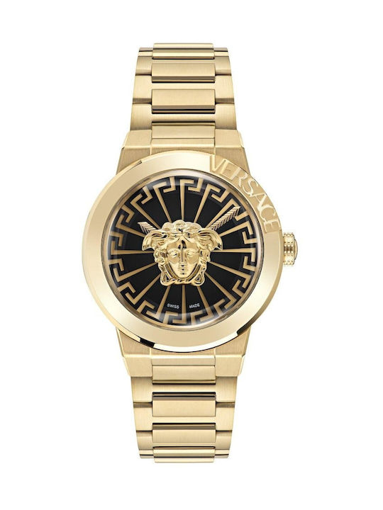 Versace Uhr mit Gold Metallarmband