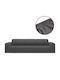 vidaXL Elastic Cover for Four Seater sofa Charcoal 1pcs 332939