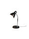 Trio Lighting Harvey Φωτιστικό Γραφείου με Εύκαμπτο Βραχίονα για Ντουί E27 σε Μαύρο Χρώμα