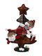 Weihnachtsdekoration Baum 59cm Mehrfarbig Santa & Snowman