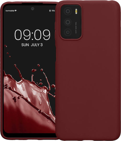 KWmobile Back Cover Silicon 1.3mm Bordeaux Violet (Motorola Moto G42)