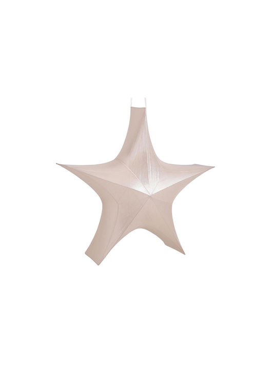 Atmosphera Fabric Christmas Decorative Desktop Star 95x35.5x110cm White