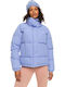 Winter Rebel Women's Long Puffer Jacket Waterproof for Winter with Hood Lilacc