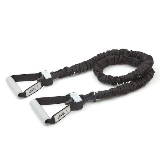 Reebok Level 1 Widerstandsbänder Gymtube Schwarz 1.6m