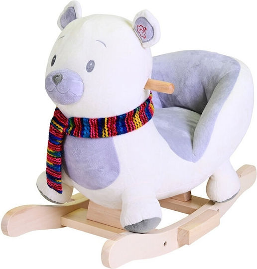 Knorrtoys Fred Fabric Rocking Toy Bear with Sounds & Music with Max Load Capacity 30kg White
