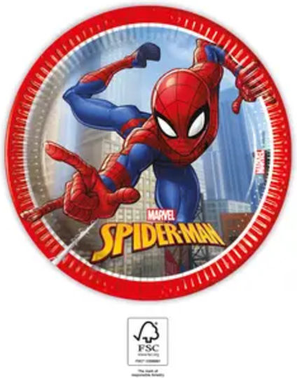 Balloon Spiderman Partygeschirr Platte Für Party 8Stücke