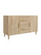 Sideboard Wooden with Drawers Sonoma Oak 100x36x60cm