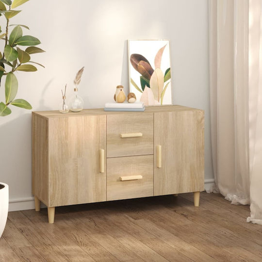 Sideboard Wooden with Drawers Sonoma Oak 100x36x60cm Sideboard Wooden with Drawers Sonoma Oak 100x36x60cm
