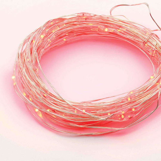 100 Светлини LED 10m. Многоцветни На батерия тип Лента 1бр
