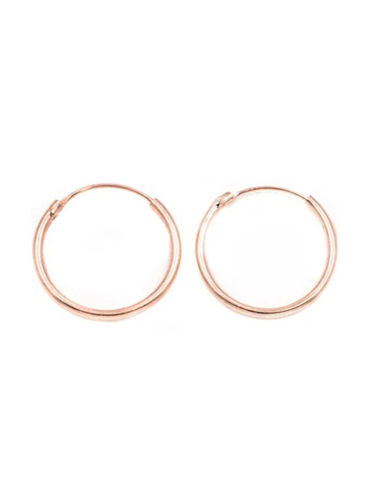 Silver 925 rose gold rings, 12mm