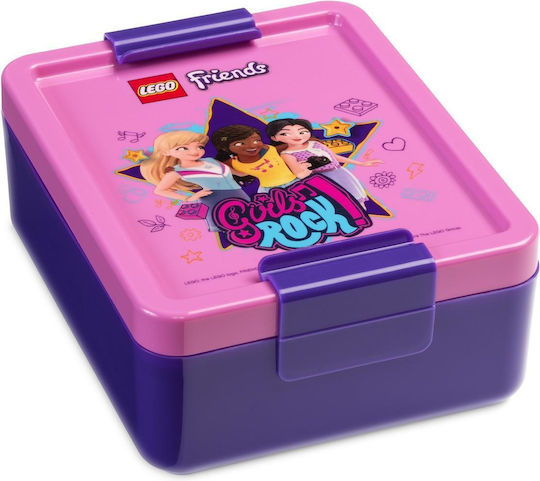 LEGO Friends Girls Rock Plastik Kinder Lebensmittelbehälter 1Es Lila