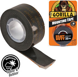 Gorilla Self-Adhesive Double-Sided Tape Black 25.4mmx1.52m 1pcs