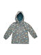 Waterproof Kids Casual Short Coat with Hood Grey