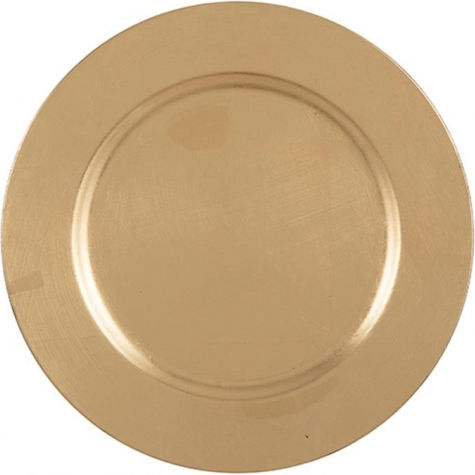 Mica Weihnachtlich Platte Gold D33cm.