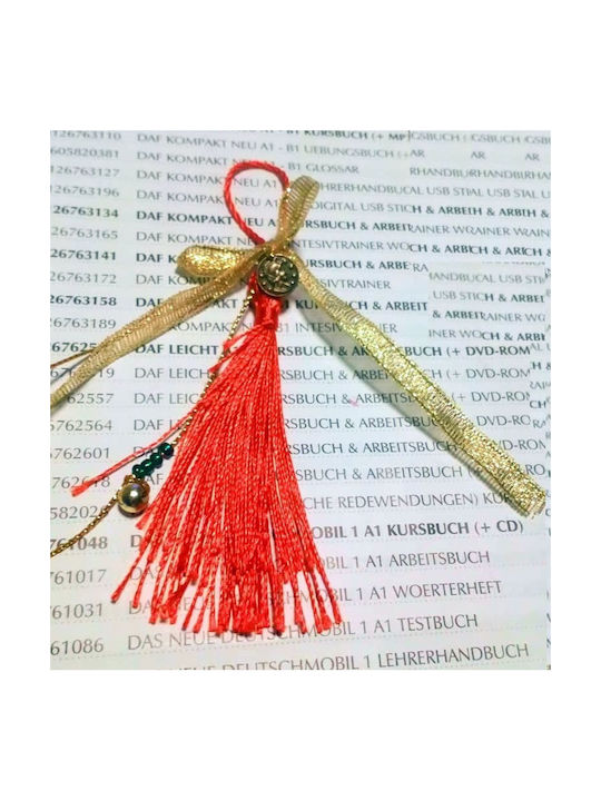 Handmade Hanging Lucky Charm Red 12cm 1pcs