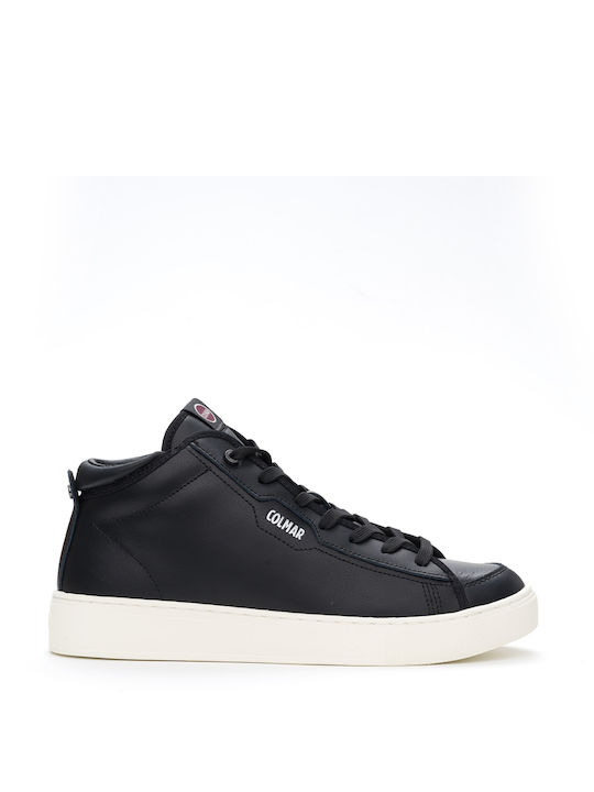 COLMAR LEATHER SNEAKERS - Black BATESmidprem/BLACK