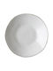Dutch Rose Plate Soup Ceramic White with Diameter 23.5cm
