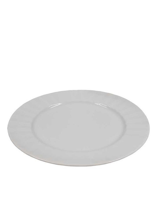 Sidirela Plate Shallow made of Porcelain White with Diameter 27cm