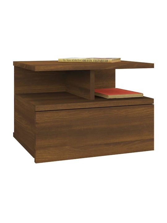Wooden Bedside Tables 2pcs Brown Oak 40x31x27cm