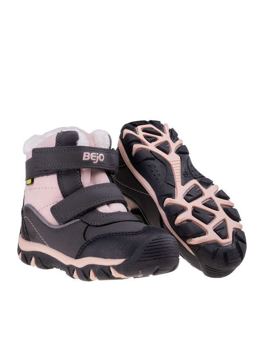 Bejo Daisy Mid Kids Snow Boots with Velcro Pink