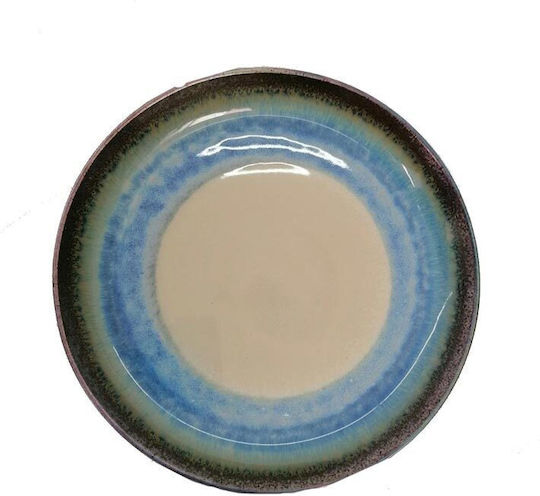 Platou Decorativ Rotundă Ceramică Albastru 1buc 27.7x27.7buc