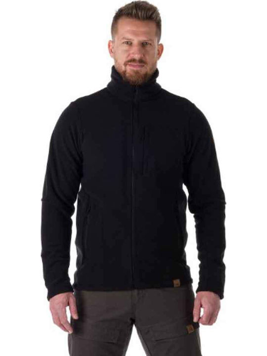 Maurice Ανδρική Ζακέτα Fleece Μαύρη