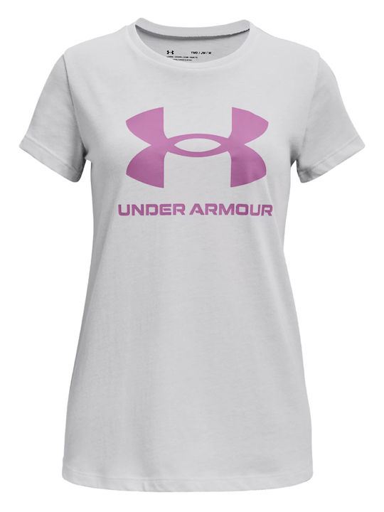 Under Armour Kids' Shirt Short Sleeve Purple Li...