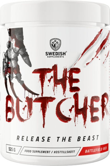 Swedish Supplements The Butcher Συμπλήρωμα Pre Workout 525gr Battlefield Red