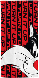 Pennie Sylvester Warner Bros Kinder-Strandtuch Rot Looney Tunes 130x70cm 801349-01