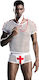 STD Sexy Nurse Assistant Costume White / Red