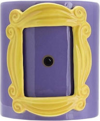 Ceramic Pencil Case Friends Frame in Purple Color