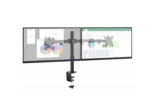 Techly Βάση Γραφείου για 2 Οθόνες έως 32" με Βραχίονα (ICA-LCD 582-D)