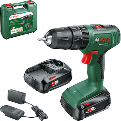 Bosch Easyimpact Κρουστικό Δραπανοκατσάβιδο Μπαταρίας 18V 2x1.5Ah