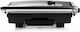 Domo Tabletop Electric Grill Ribbed Plate 2000W with Lid and Adjustable Thermostat 29.5cmx26.5cmcm